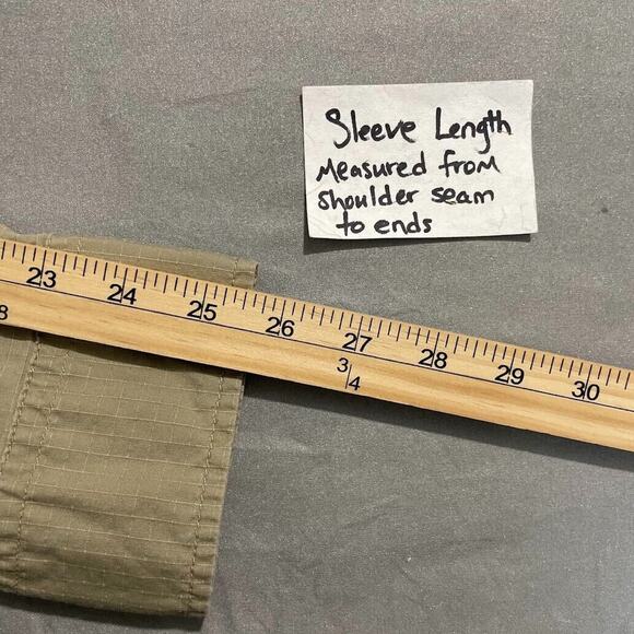 Dickies Mens Size XL Tan Khaki Button Up Ripstop Shirt Utility Workwear Casual - Picture 9 of 9